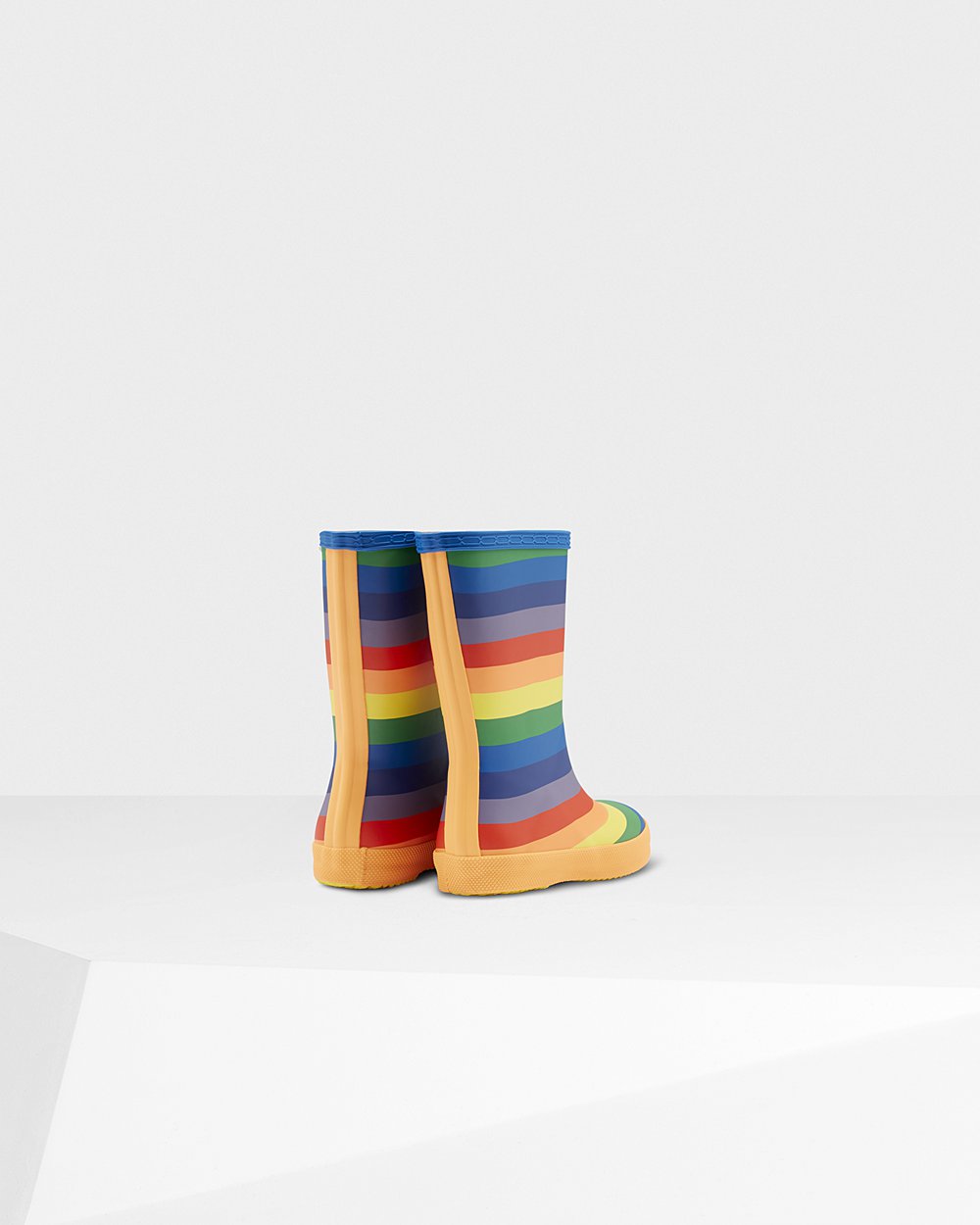 Botas de Lluvia Hunter Niños - Original First Classic Rainbow - Multicolor - EDFATJR-06